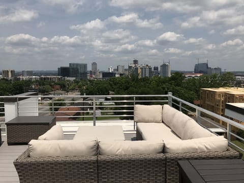Uninterrupted views from the rooftop!