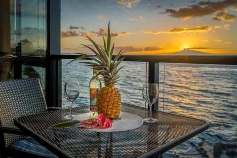 Cocktails at sunset from your lanai!