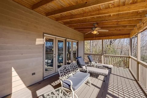 Chairs and lounge outside master bedroom