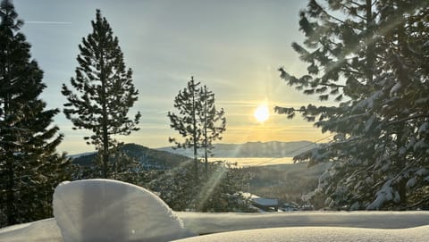 Morning winter sun from the front deck.
