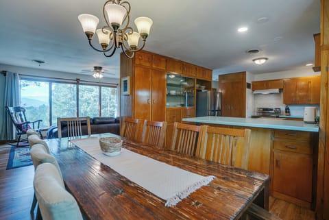 dining table and den