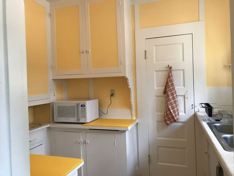 We love the 1930's architecture - lots of cabinets, nooks and crannys