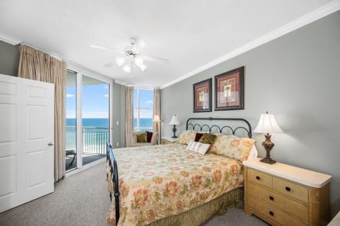 Master bedroom with balcony access