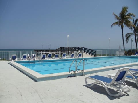 Beautiful Salt Water Pool overlooking the beach and Atlantic Ocean.