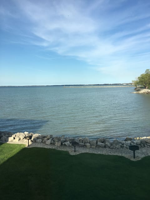 View from our enclosed sun room