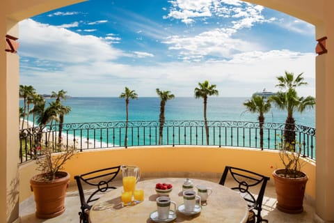 Beautiful ocean view.  You will hear the waves roll in