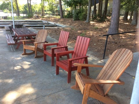 Chairs by the water are great for relaxing