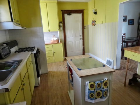 Another view of partially remodeled kitchen.