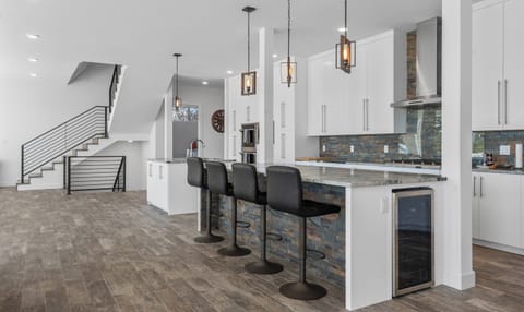 Another view of the huge gourmet kitchen