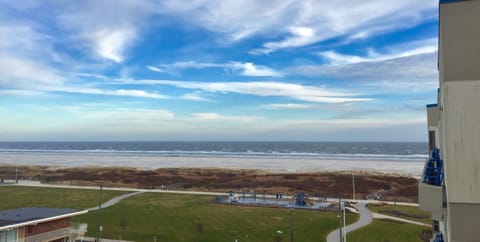 View from penthouse level private balcony