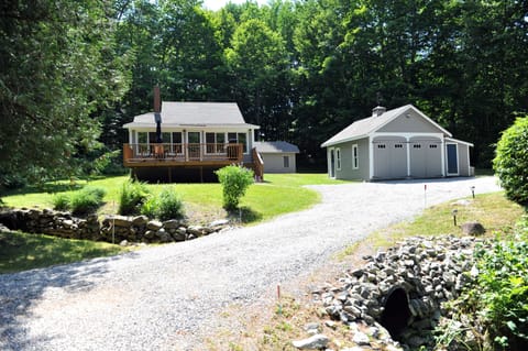 View of Cottage from Driveway, Enjoy Privacy on 1.2+ acre lot