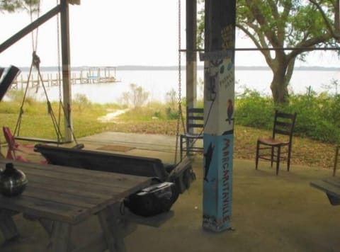 view from lower level patio