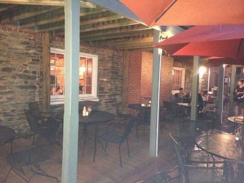 the restaurant deck under the Lodge deck- lots of good food and drink!