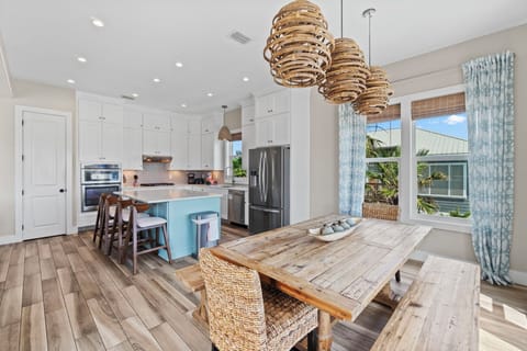 Dining and kitchen area