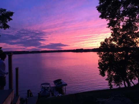 A normal sunset at the cabin