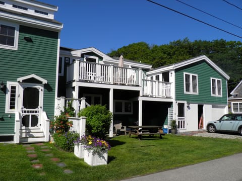 Unit C located above garage. Small deck located to on the left