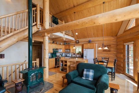 Great room kitchen and dining room