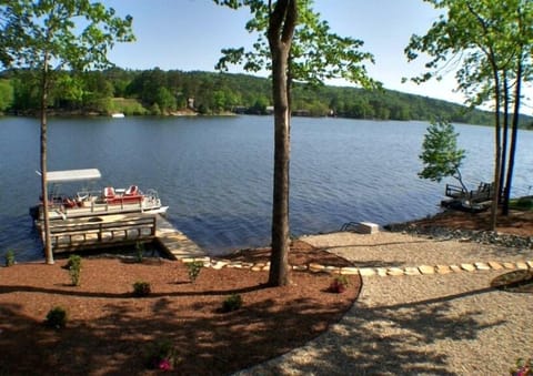 Lake view from the back yard