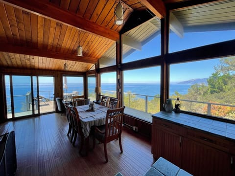 Enjoy the views as you enter the home and while you cook and dine.