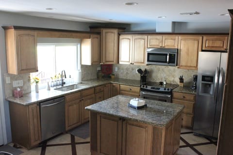 Spacious kitchen and fully stocked