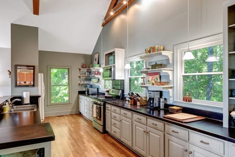 newly decorated kitchen is so well equipped