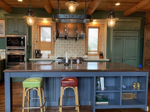 well equipped cook's kitchen with Wolf appliances, Sub-Zero fridge