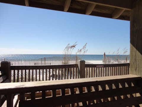 Enjoy gulf views from the shady gazebo