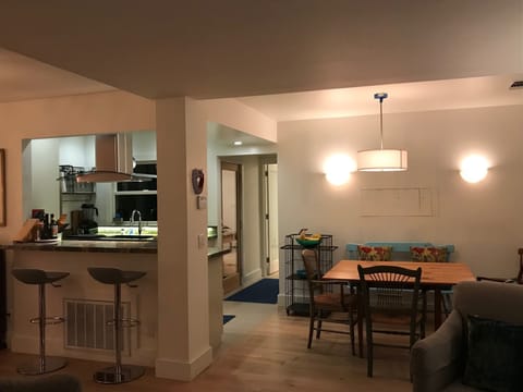 Breakfast bar and dining area.