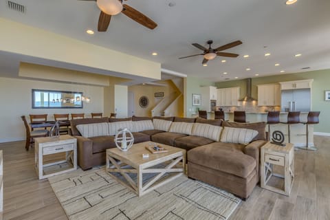 Open plan living area.