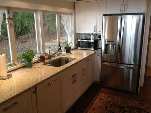 Kitchen with view of the water & hummingbirds
