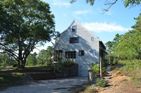 Side view of the house as one approaches from the driveway