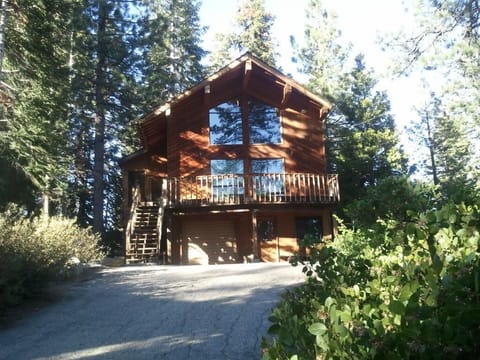 View approaching from Ridge Drive, a great place to sit on deck and watch sunset