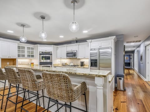 Updated Kitchen with Breakfast Bar at 14 South Beach Lane