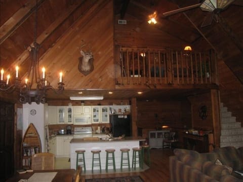 2 bedrooms with 2 baths and reading loft on the upper level.