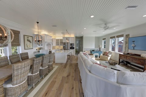 Kitchen, Living, and Dining Room