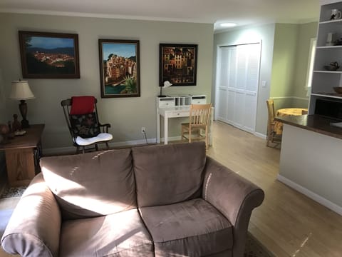 Entrance hallway w/ storage closets