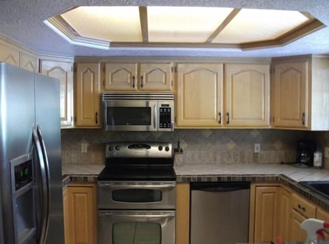 Fully stocked kitchen