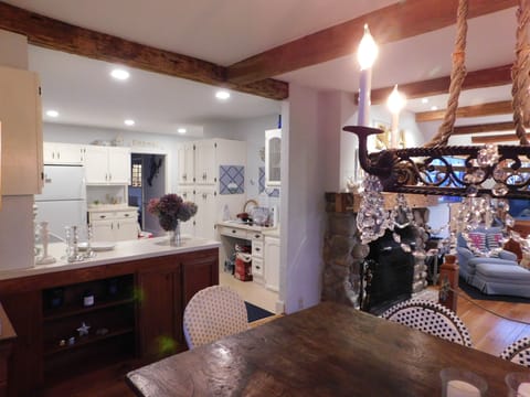 Open dining/kitchen area