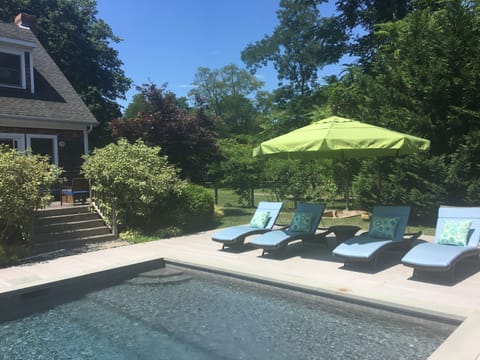 Back deck and pool area

