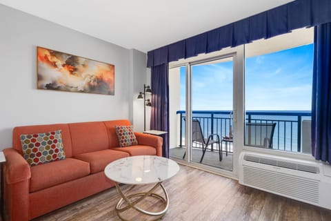 Relax in our spacious oceanview living room