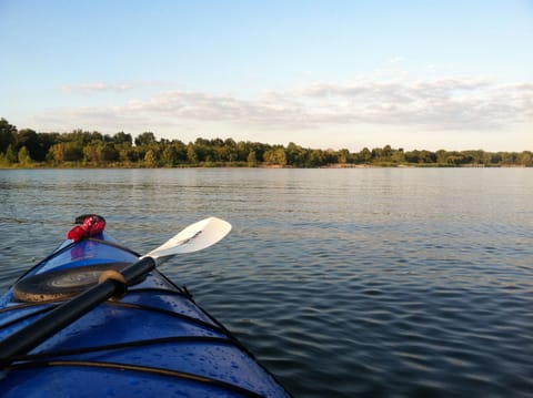Gorgeous evening on Lake Wissota!  Kayak is available to guests.