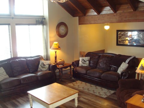The living room has comfortable seating for relaxing and enjoying time together.