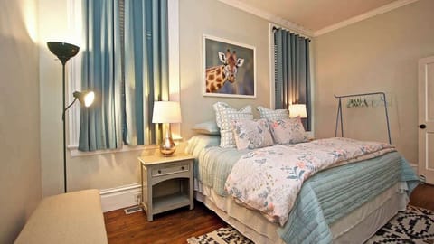 Cozy King Sized Bed in first bedroom