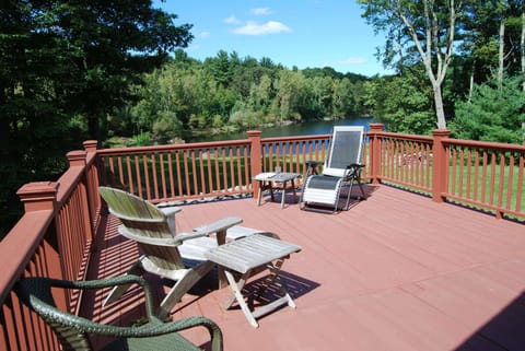 Summer: relax with a refreshing drink; when you get toasty, head down for a dip.