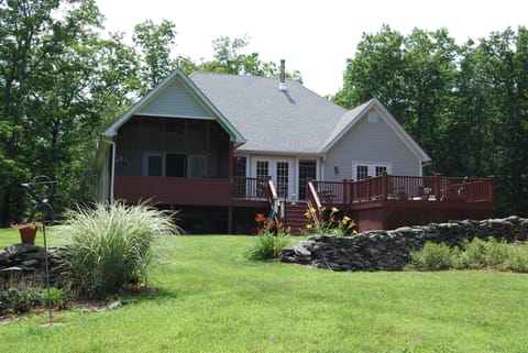 Summer view from the pond.