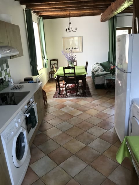 kitchen and dining room