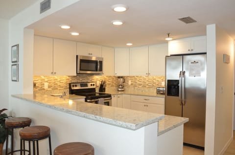 Fully stocked kitchen