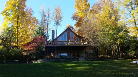 A view of the house from the lake