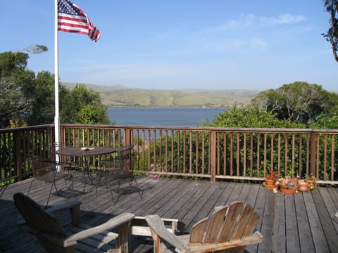 enjoy your morning coffee, lunch, a good book and the view of Tomales Bay