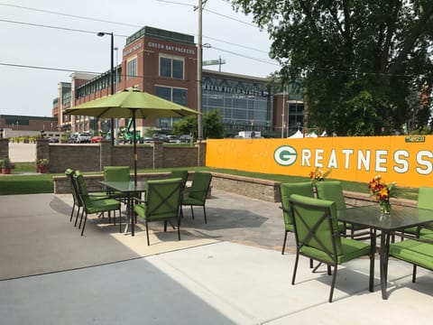 View of Lambeau from backyard 